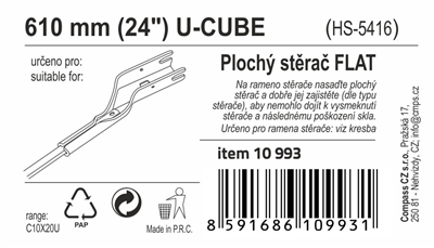 Stěrač FLAT BULK (U-CUBE) 24
