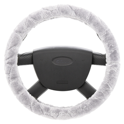 Potah volantu SMOOTH šedý