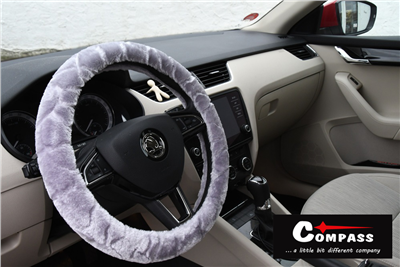 Potah volantu SMOOTH šedý