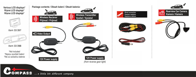 Parkovací kamera ANGLE bezdrátová skloněná
