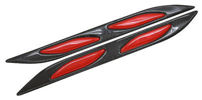 Chránič dveří samolepící DAGGER červený 2ks