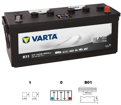 Baterie VARTA Promotive BLACK - 143Ah
