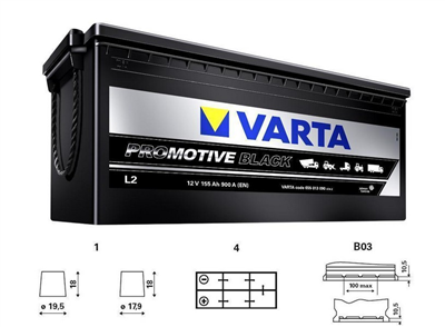 Baterie VARTA Promotive BLACK - 180Ah