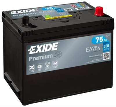 EA754 Autobaterie Exide Premium - 75Ah
