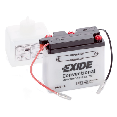 6N4B-2A Motobaterie Exide BIKE CONVENTIONAL - 4Ah