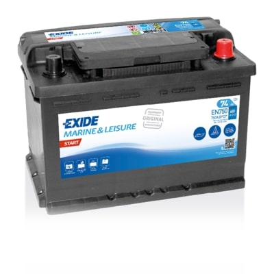 EN750 Autobaterie Exide START - 74Ah