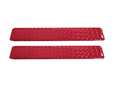 Odrazka 2,5x30 cm červená, samolepící