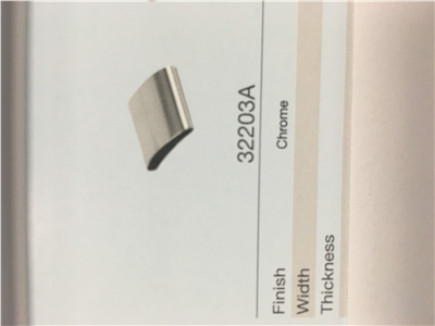 Samolepící lišta chromovaná, 5m, 16,5x3mm, 32203A/5