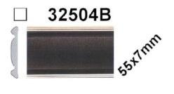 Samolepící lišta černá,2x chromovaný proužek, 5m, 55x7mm, 32504B/5