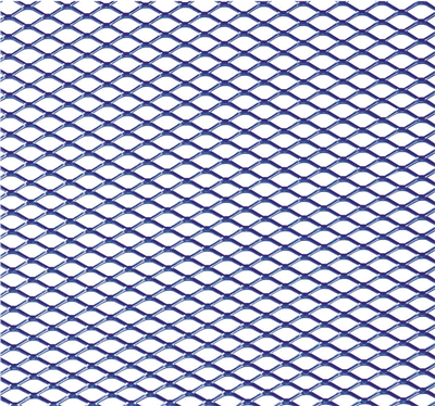Hliníková mřížka (Tahokov) rozměr 1000x250 mm, AL 08 modrý VO