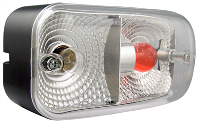 Světlo Zetor přední pravé 162x77 (blinkr,pozička,12V) AMP kabel 15cm, 39805