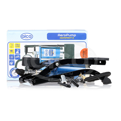 Nožní pumpička dvoupístová s manometrem ECONOMY, 202200