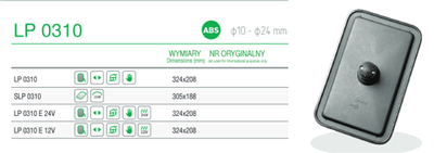 Univerzální zrcátko k traktoru, LP0310