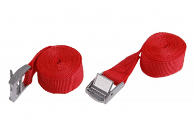 Upínací popruh 2x2,5m, TUV, červený, 20.050