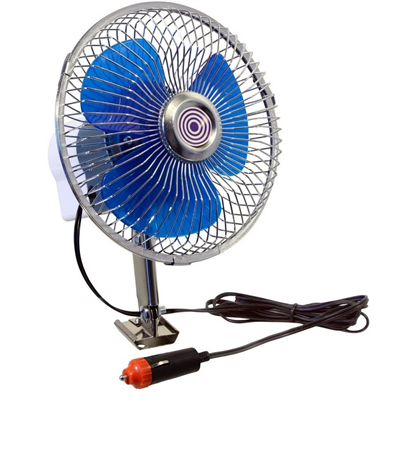 Ventilátor 12V kovový pr.17cm s montáží na šroub, 52868