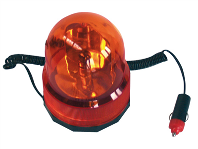 Maják 12V oranžový 5W žárovka kabel 3m, 58026