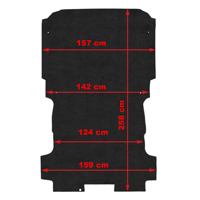 Vložka Fiat Scudo 2007-2016 (2 místa, dlouhá verze)
