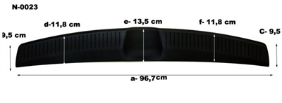 Ochranná lišta hrany kufru Hyundai i30 2012-2017 (hb)