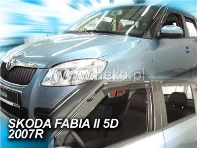 Ofuky oken Škoda Fabia II. 2007-2014 (4 díly, hatchback)