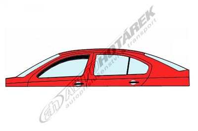 Ofuky oken Jeep Cherokee 1997-2002 (přední)