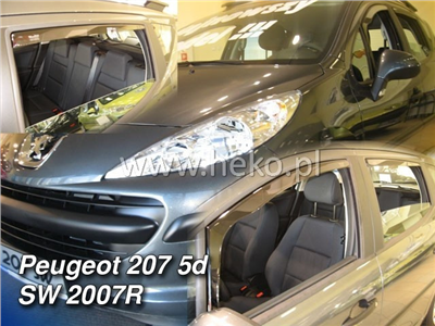 Ofuky oken Peugeot 207 2006-2012 (4 díly, combi)