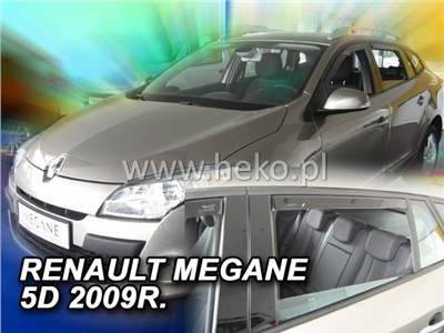 Ofuky oken Renault Megane 2009-2016 (4 díly, combi)