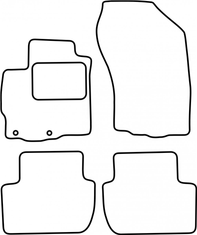 Textilní autokoberce Citroen C-Crosser 2007-2012