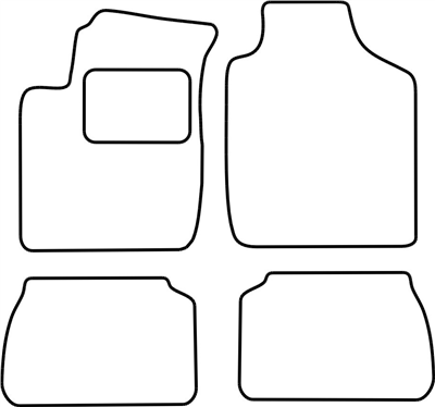 Textilní autokoberce Kia Rio 2000-2005