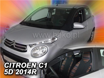 Ofuky oken Citroen C1 2014-2021 (5 dveří, přední)