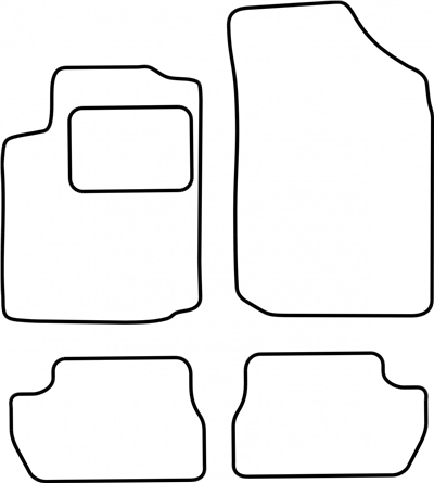 Textilní autokoberce Citroen C2 2003-2009