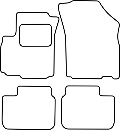 Textilní autokoberce Fiat Sedici 2006-