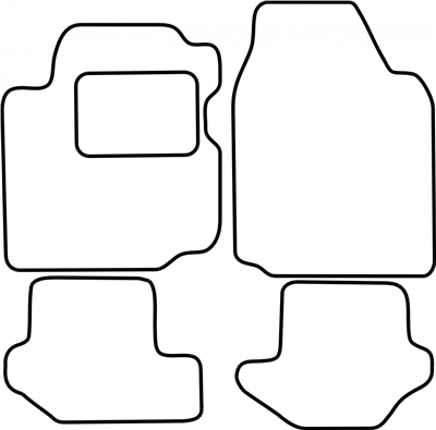 Textilní autokoberce Ford Fiesta 1999-2002