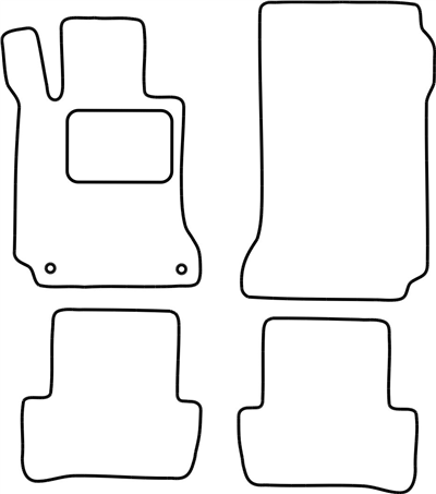 Textilní autokoberce Mercedes C-Class W204 2007-2013