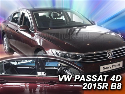 Ofuky oken VW Passat B8 2015-2023 (4 díly, sedan)