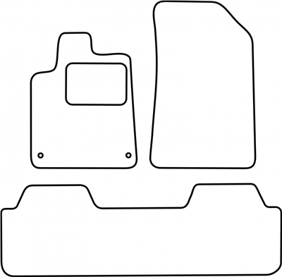 Textilní autokoberce Citroen C5 2001-2008