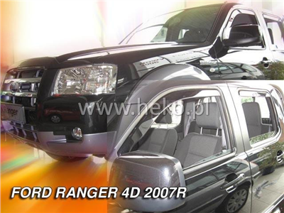 Ofuky oken Ford Ranger 2006-2012 (4 díly)
