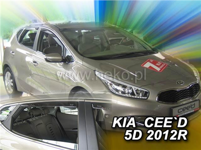 Ofuky oken Kia Ceed 2012-2018 (4 díly, hb)