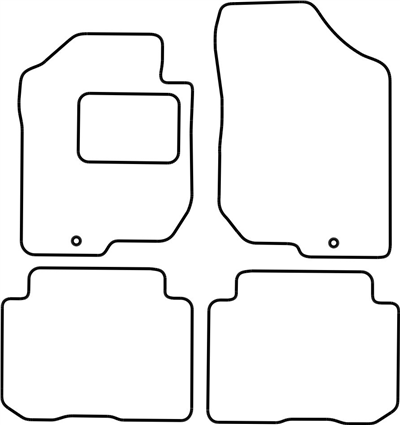 Textilní autokoberce Kia Carens 2006-2013 (5 míst)