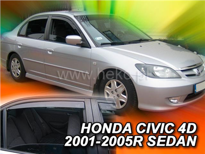 Ofuky oken Honda Civic 2001-2006 (4 díly, sedan)