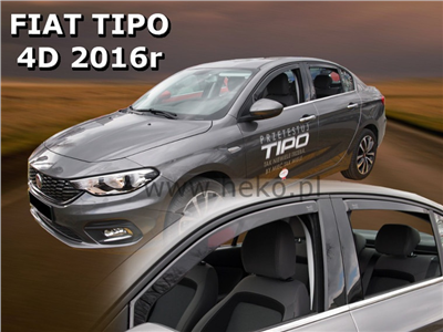 Ofuky oken Fiat Tipo 2016- (4 díly, sedan, hatchback)
