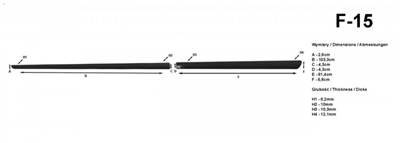 Boční ochranné lišty BMW 7er 2002-2008 (sedan)