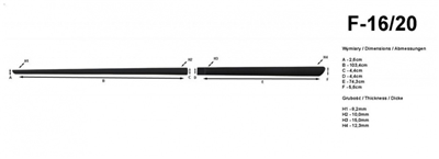 Boční ochranné lišty Honda Civic 2012- (sedan, 5 dveří)