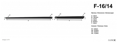 Boční ochranné lišty Mitsubishi Lancer 2007-2012 (sedan)