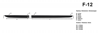 Boční ochranné lišty Mitsubishi Outlander 2006-2013