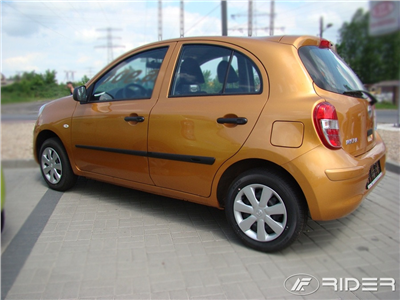 Boční ochranné lišty Nissan Micra 2011- (hatchback, 5 dveří)