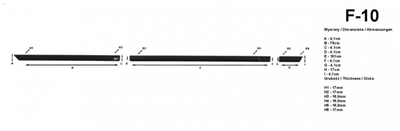 Boční ochranné lišty Opel Astra 1991-2002 (hatchback)