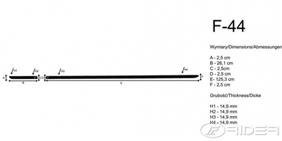 Boční ochranné lišty VW Up 2012- (hatchback, 3 dveře)
