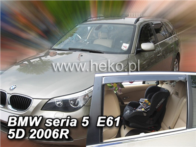 Ofuky oken BMW 5er 2003-2010 (4 díly, E61, combi)