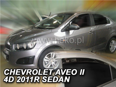 Ofuky oken Chevrolet Aveo 2011-2015 (4 díly, sedan)