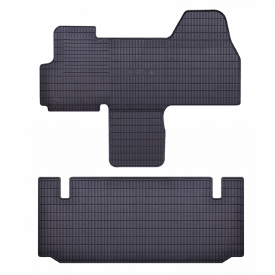 Gumové autokoberce Citroen Jumper 2006- (7 míst, 2 řady, Double Kabine - DOKA)
